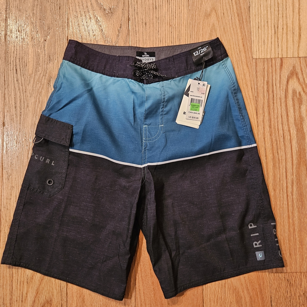 Rip Curl Men's Teal and Charcoal Board Shorts